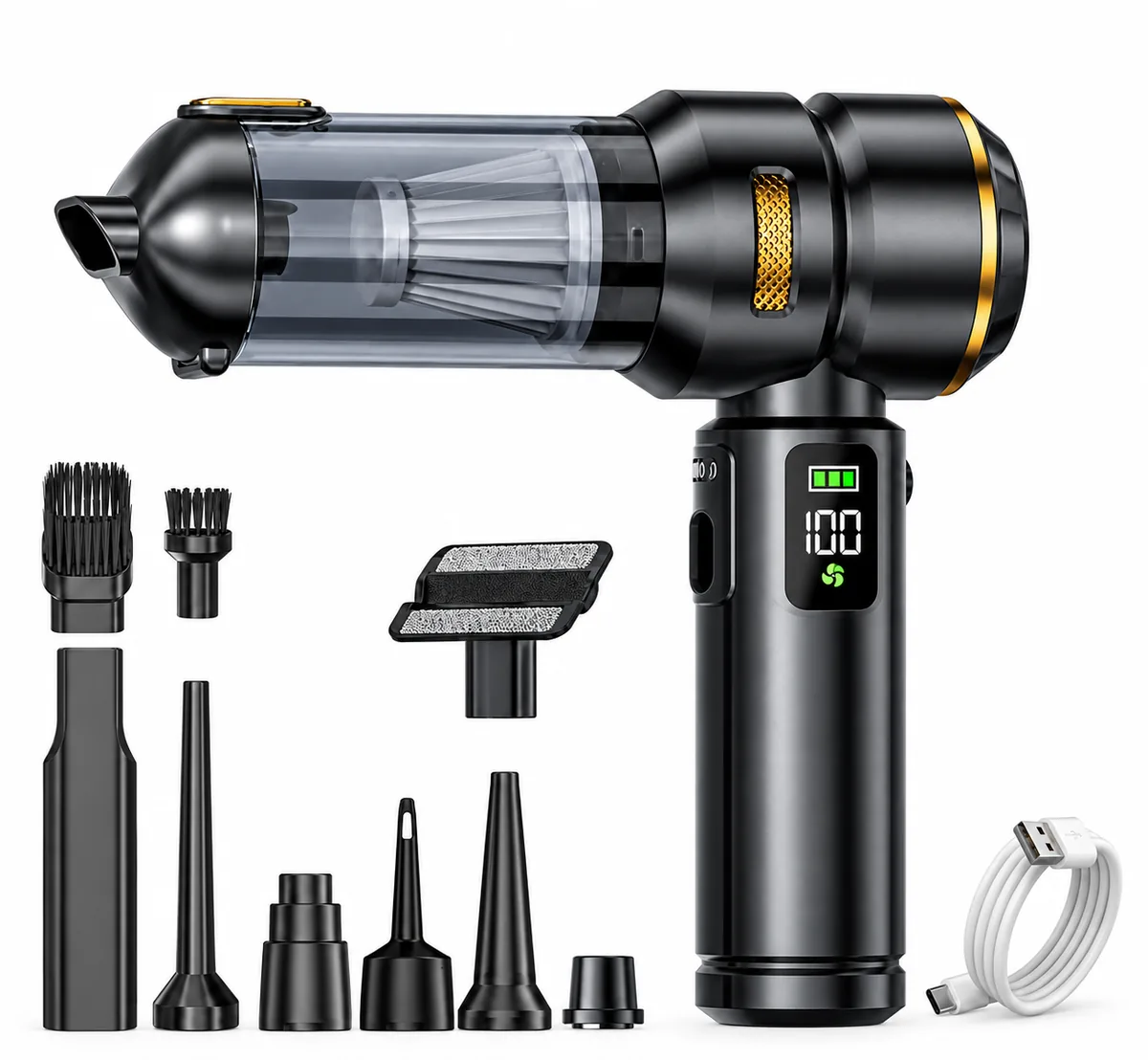 Портативний акумуляторний пилосос SUITU ST-6704A Plus 4-в-1