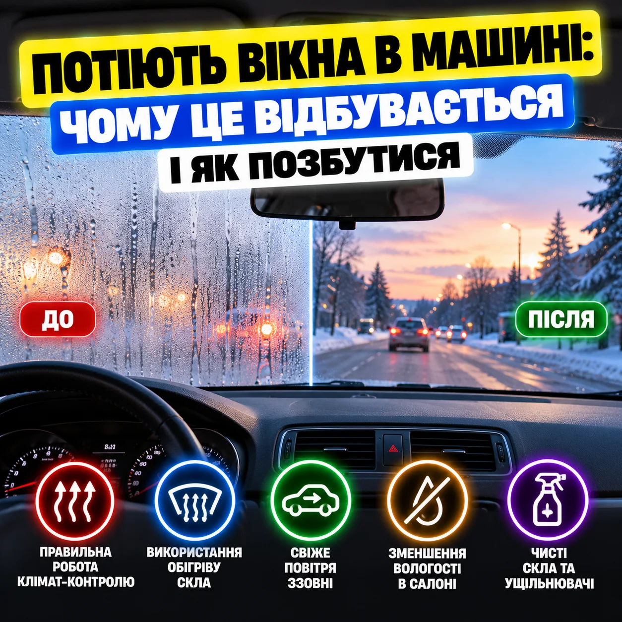 Полотенце из микрофибры для протирания запотевшего стекла в автомобиле